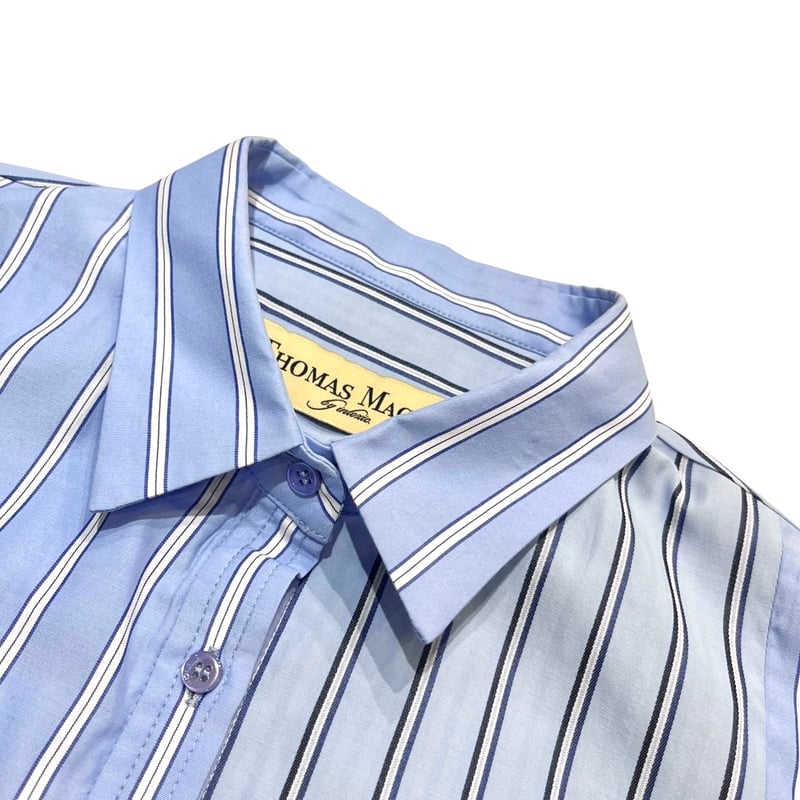 THOMAS MAGPIE ストライプシャツ -サックス | grasol Nagasak THOMAS MAGPIE ストライプシャツ -サックス | grasol Nagasak