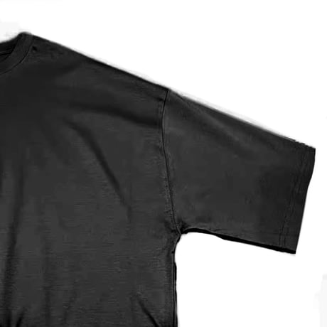 HELLO,I am"MARC" 6分丈ひんやりカットソー black