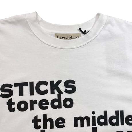 THOMAS MAGPIE  ビッグTシャツ -ホワイト