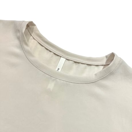 Dignte Collier    ストレッチシフォン袖フリルブラウス        -ライトベージュ