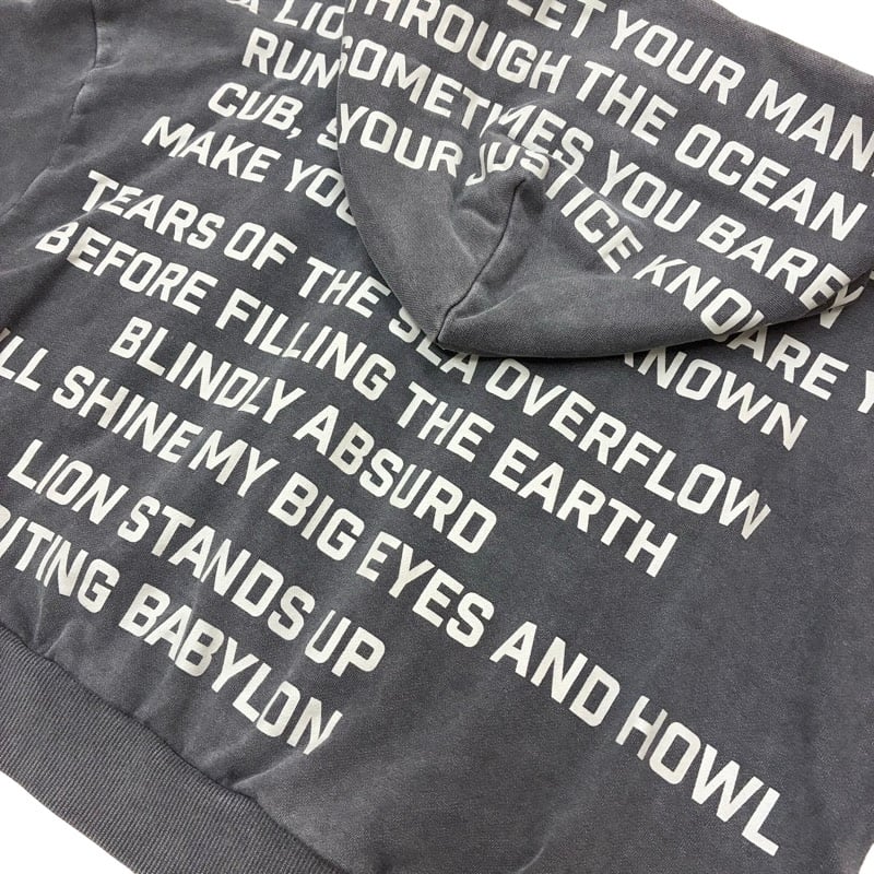 RISLEY バックロゴパーカー - チャコール | grasol Nagasaki