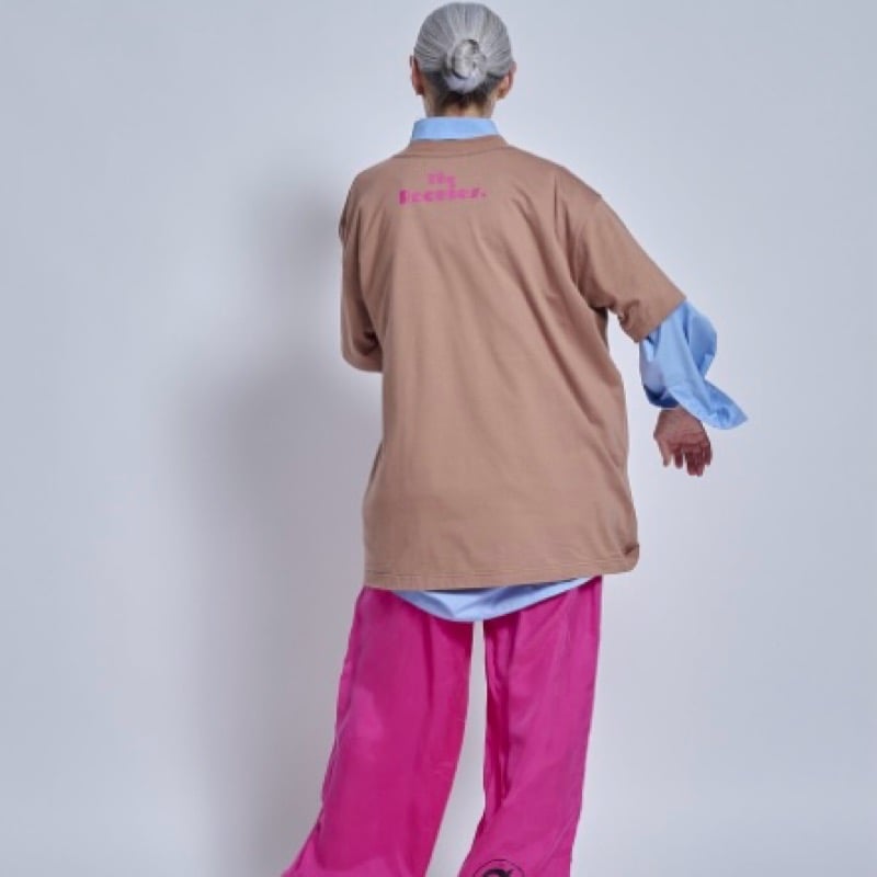 THOMAS MAGPIE ロゴビッグTシャツ - ベージュ | grasol Nagas