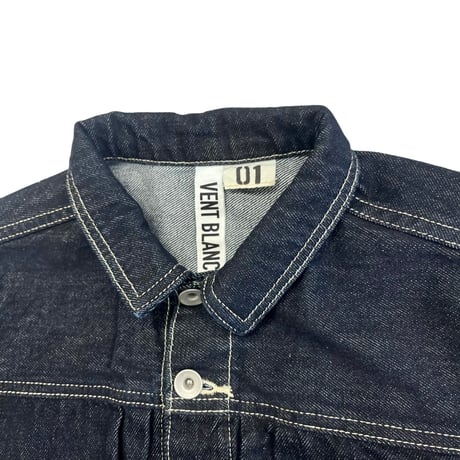 vent blanc+  12ozDENIM MONTMARTRE JACET-インディゴ