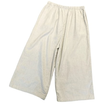TIGRE BROCANTE ツイルギャザーワイドパンツ-Beige