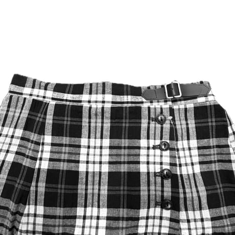 Parkes チェック柄スカート BLACK