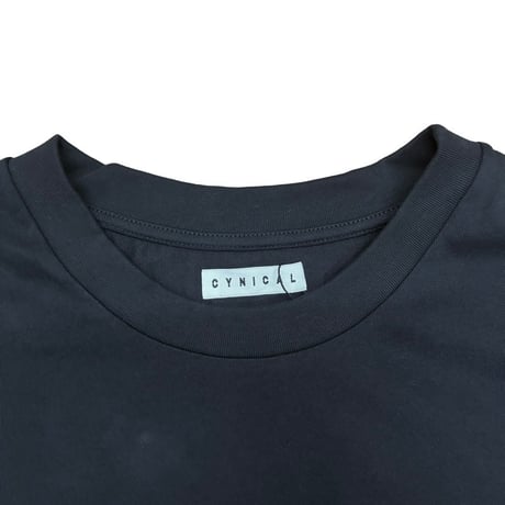CYNICAL コットン天竺Tシャツ  - ブラック