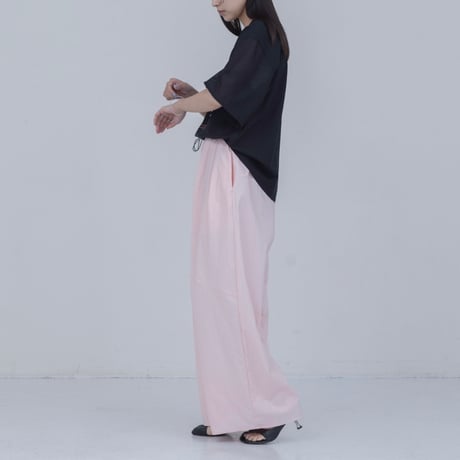 EimeeLaw    メッシュスリーブTシャツ    -ブラック