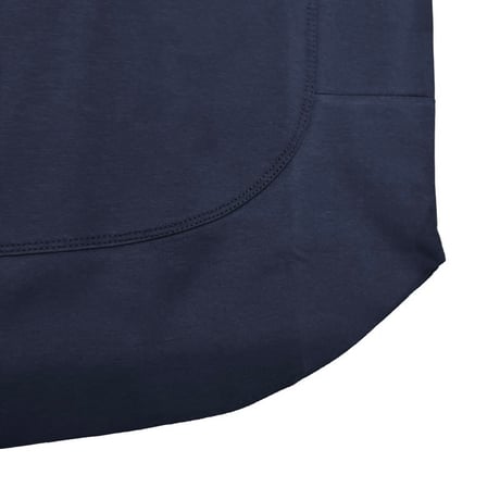 Dignite collier 裾切替 Tシャツ - ブラック