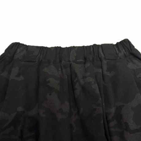 vent blanc カモフラージュネルスカート black