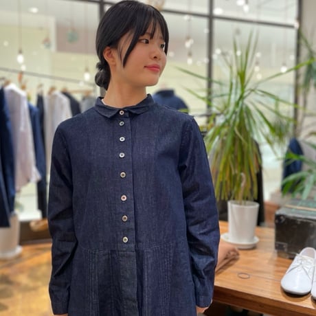 TIGRE BROCANTE プリーツデニムワンピース