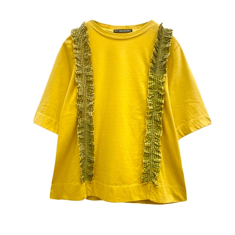 TIGRE BROCANTE 2ラインフリルTシャツ マスタード grasol Nagas