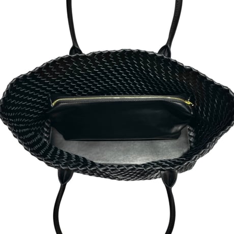 HRB 本牛革 編み込みトートバッグ