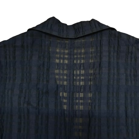 Dignite collier シアーチェックジャケット - ブラック