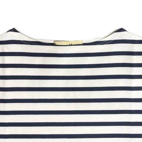 THOMAS MAGPIE ボーダーTシャツ-white×black