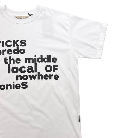 THOMAS MAGPIE  ビッグTシャツ -ホワイト