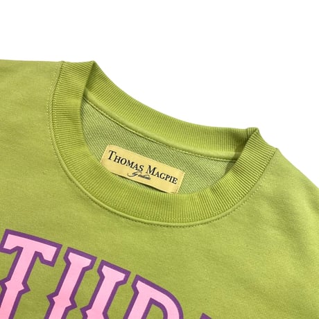 THOMASMAGPIE       "STUDY"ロゴスウェット    -グリーン