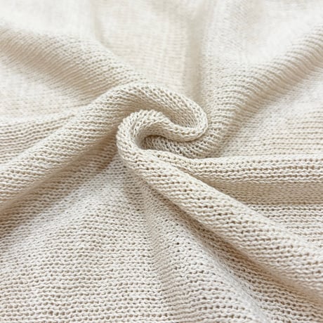 QTUME MIGGYホールガーメントドルマンボートネック　beige
