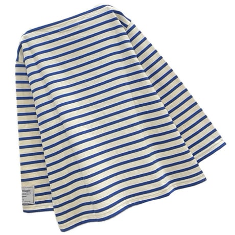 THOMAS MAGPIE ボーダーTシャツ-white×blue