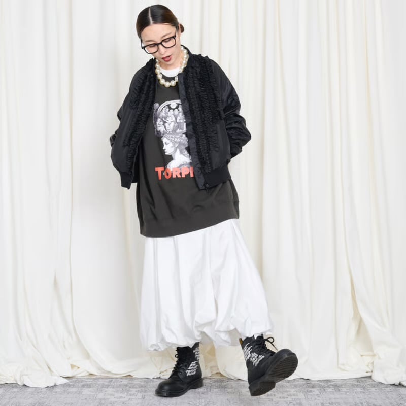 THOMASMAGPIE フリルブルゾン -ブラック | grasol Nagasak