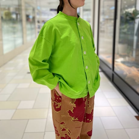 TIGREBROCANTE フェザー天竺ヤッコカーディガン　lime