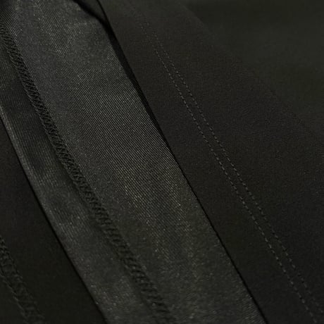 QTUME ダブルフェイスカットソー black