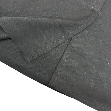 Dignite collier 裾切替 Tシャツ - チャコール