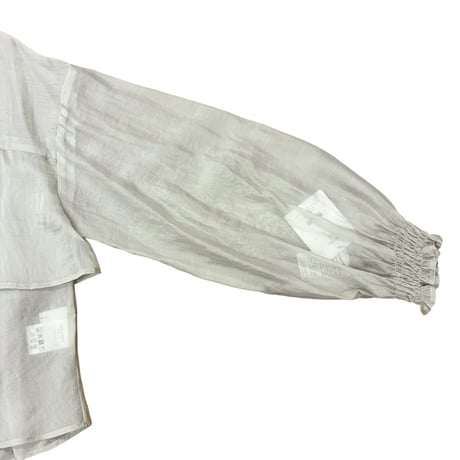 QTUME  ナチュラルシアーティアードブルゾン -   ベージュ