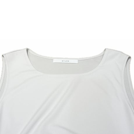 QTUME ダブルフェイスタンクトップ white