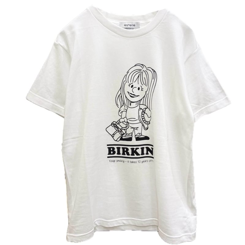 estelle(エステール) HOMAGE Tシャツ(BIRKIN) White | gras