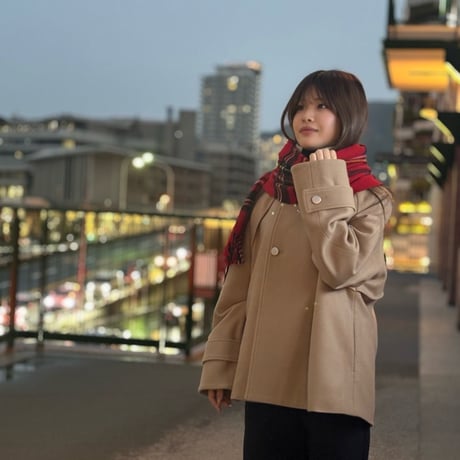 LIROMA(リロマ) ウールショートコート　BEIGE