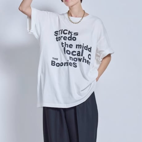 THOMAS MAGPIE  ビッグTシャツ -ホワイト