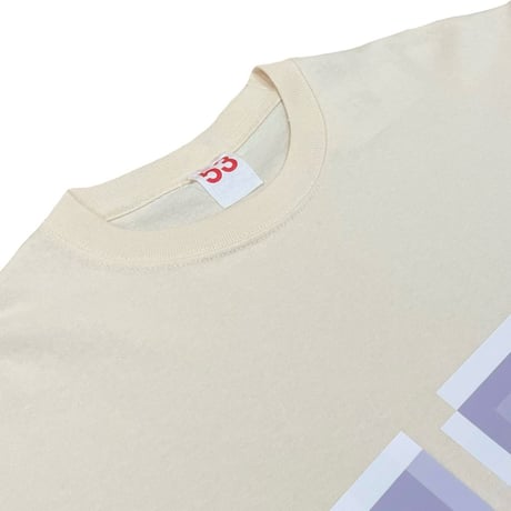 M53. ポリゴンヘビーウェイトTシャツ-ナチュラル