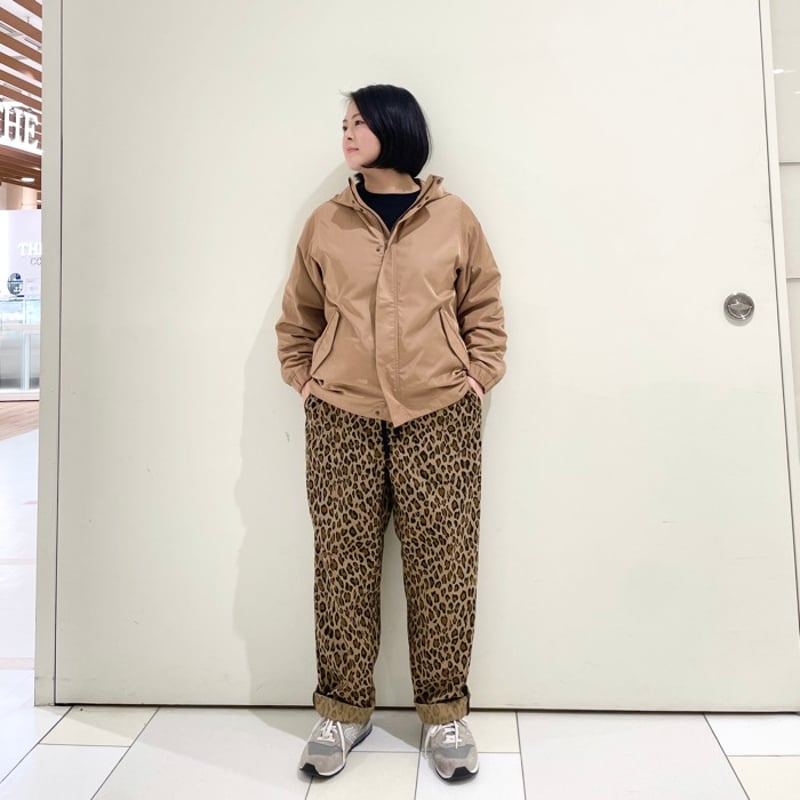 TIGRE BROCANTE レオパードタゴサクロングパンツ ティグルブロカンテ コットンナイロン レオパード タゴサク