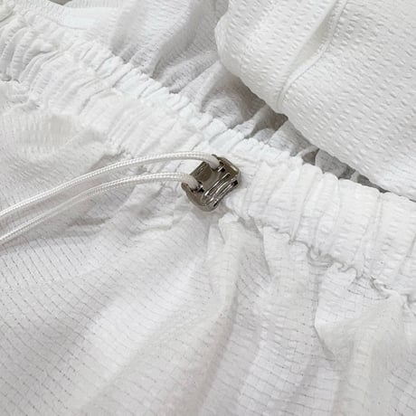 LIROMA デザインシャツワンピース　White