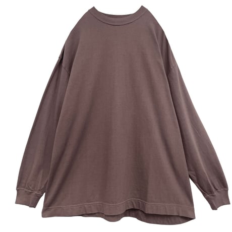 TIGRE BROCANTE マッシブロングスリーブTシャツ-チャコール