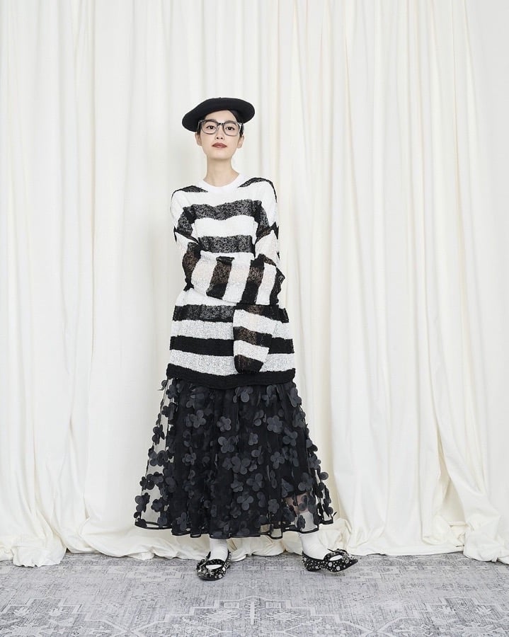 THOMAS MAGPIE ボーダーニット-ブラック | grasol Nagasaki St