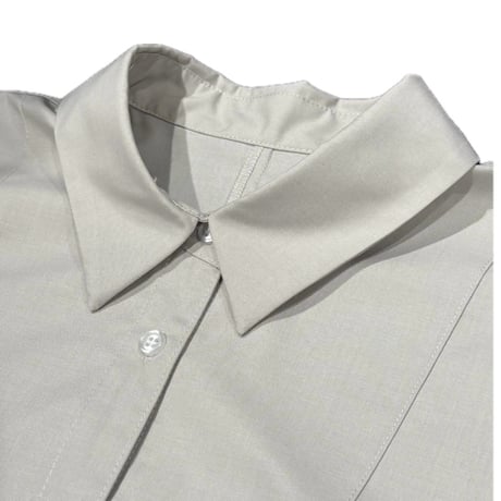 NUS シアードキッキングドルマンスリーブブザムシャツ beige