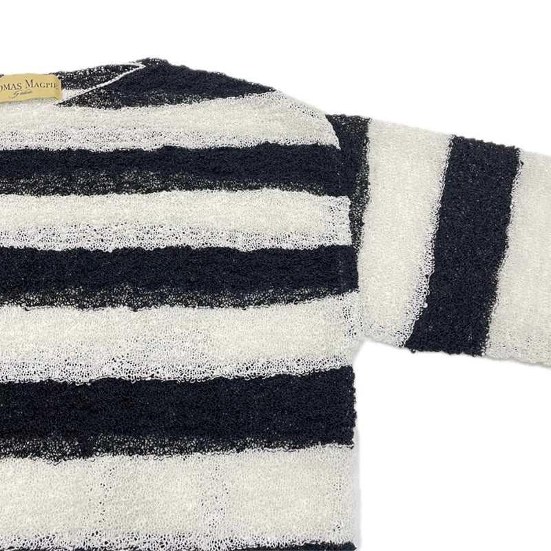 THOMAS MAGPIE ボーダーニット-ブラック | grasol Nagasaki St
