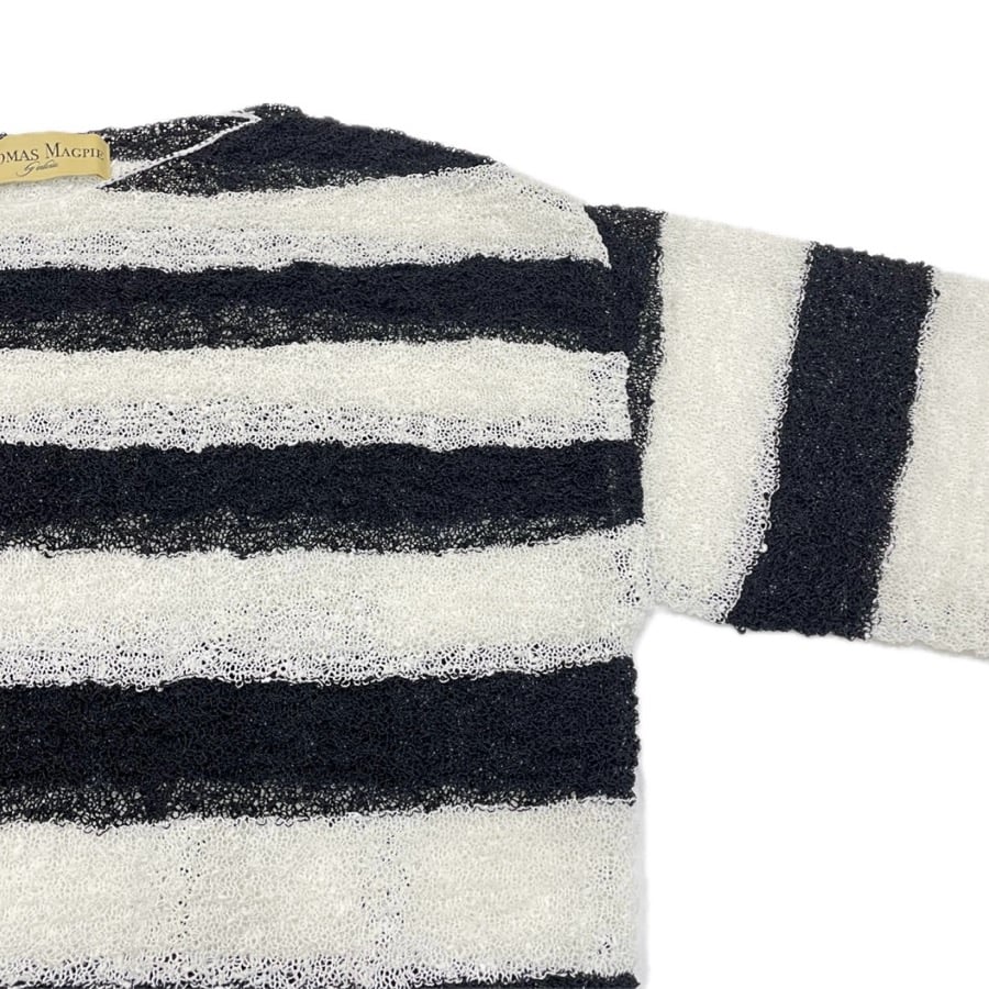 THOMAS MAGPIE ボーダーニット-ブラック | grasol Nagasaki St