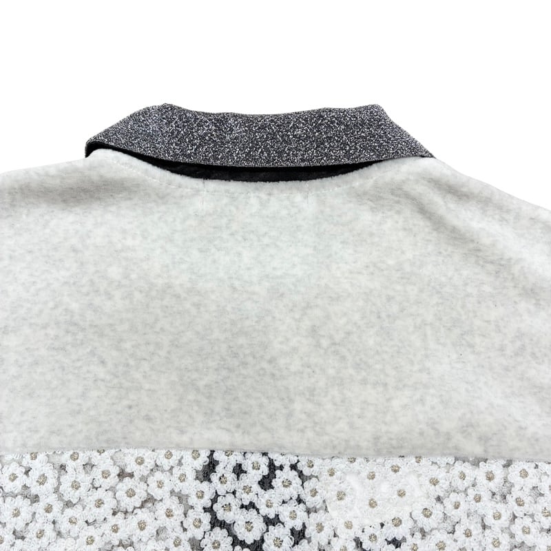 Eimee Law コットンベロアポロラガートップス EimeeLaw コットンベロアポロラガートップス - ブラック