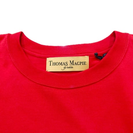 THOMAS MAGPIE | ロゴプリントビッグTシャツ | 【Red】