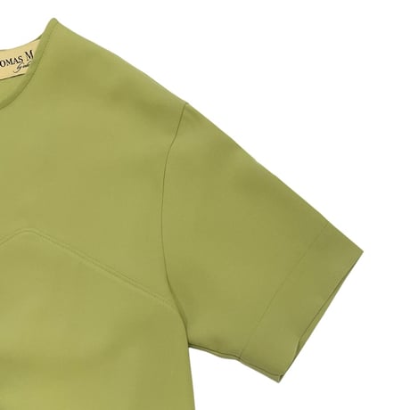 THOMAS MAGPIE ストレッチツイルワンピース  グリーン