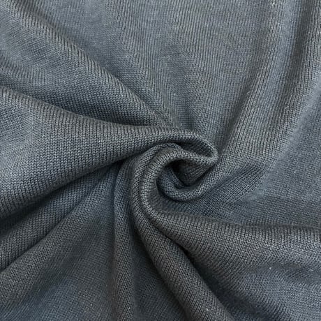 QTUME コットンニットSTARトップス- ネイビー