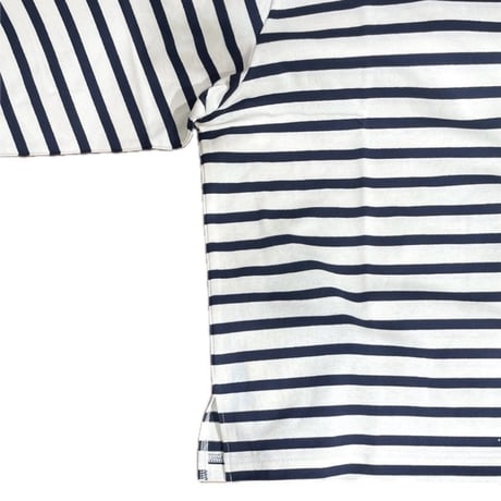 THOMAS MAGPIE ボーダーTシャツ-white×black