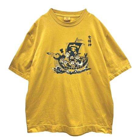 TIGRE BROCANTE 七福神 半袖ナッティーTシャツ-イエロー