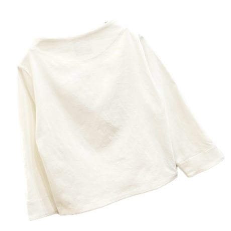 LIROMA  ボートネックカットソー　white