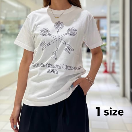 M53. Key Tシャツ-ホワイト