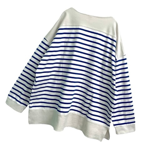vent blanc ボーダーカットソー -ネイビー
