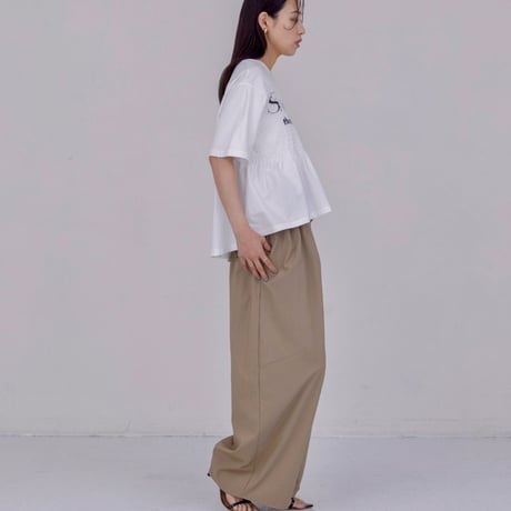 EimeeLaw   ロゴプリントシャーリングTシャツ- ブラック