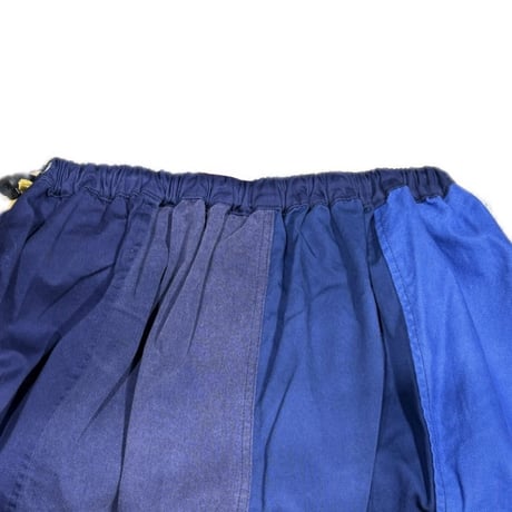 TIGRE BROCANTE　リメイクユーロワークミックスドリズラーギャザースカート